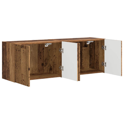 TV Wall Cabinet Wall-mounted 2 pcs Old Wood 59.5 x 31 x 40 cm