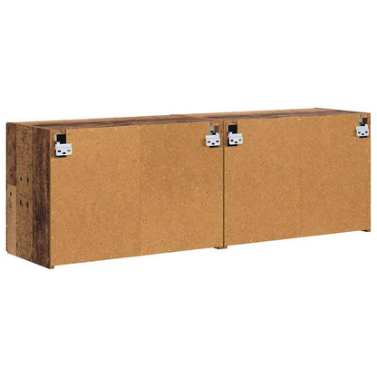 TV Wall Cabinet Wall-mounted 2 pcs Old Wood 59.5 x 31 x 40 cm