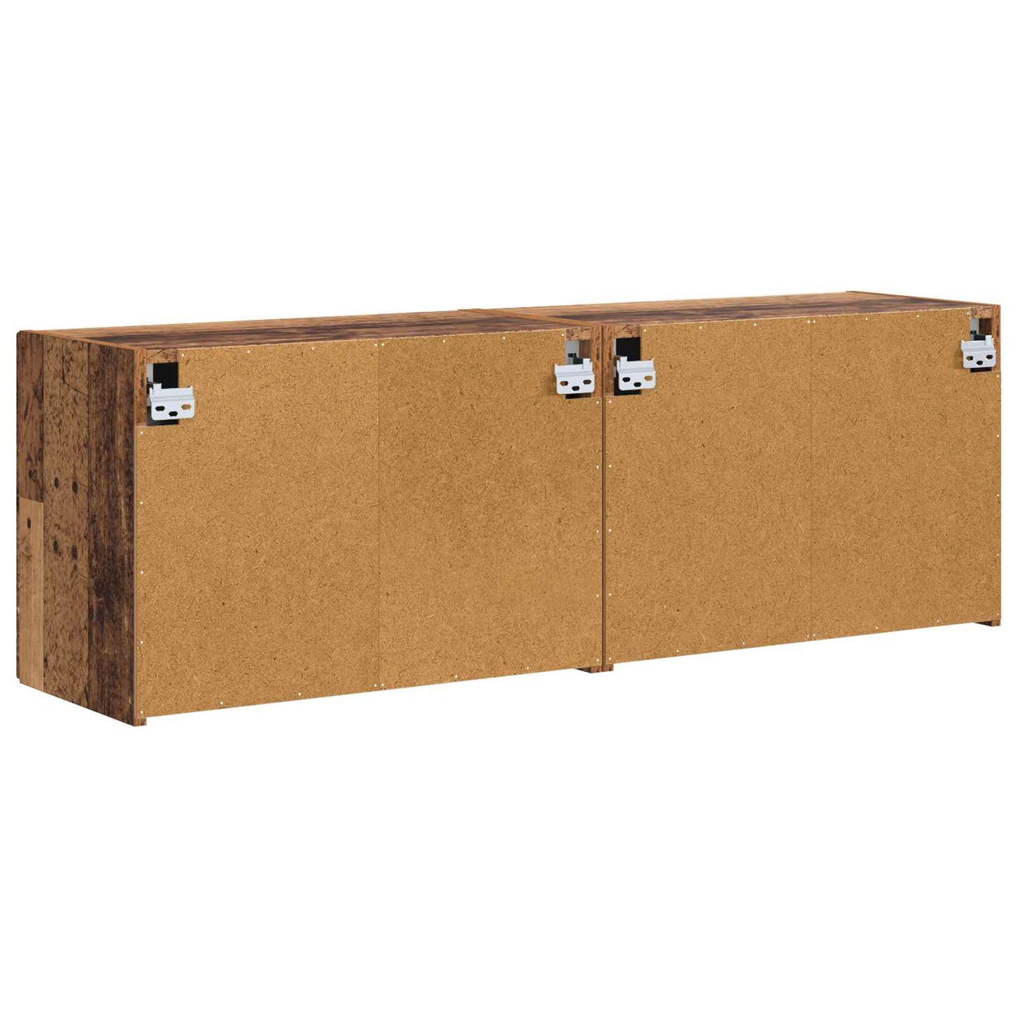 TV Wall Cabinet 2 pcs Old Wood Engineered Wood