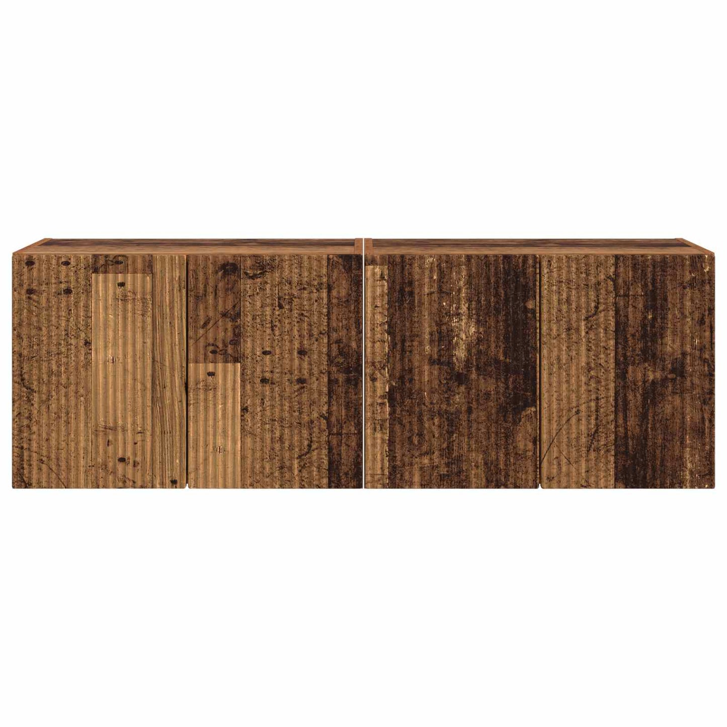 TV Wall Cabinet Wall-mounted 2 pcs Old Wood 59.5 x 31 x 40 cm