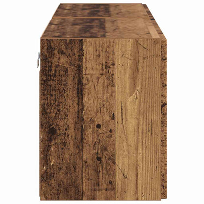 TV Wall Cabinet Wall-mounted 2 pcs Old Wood 59.5 x 31 x 40 cm