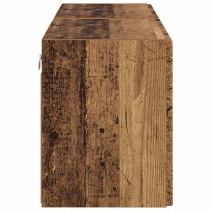 TV Wall Cabinet Wall-mounted 2 pcs Old Wood 59.5 x 31 x 40 cm