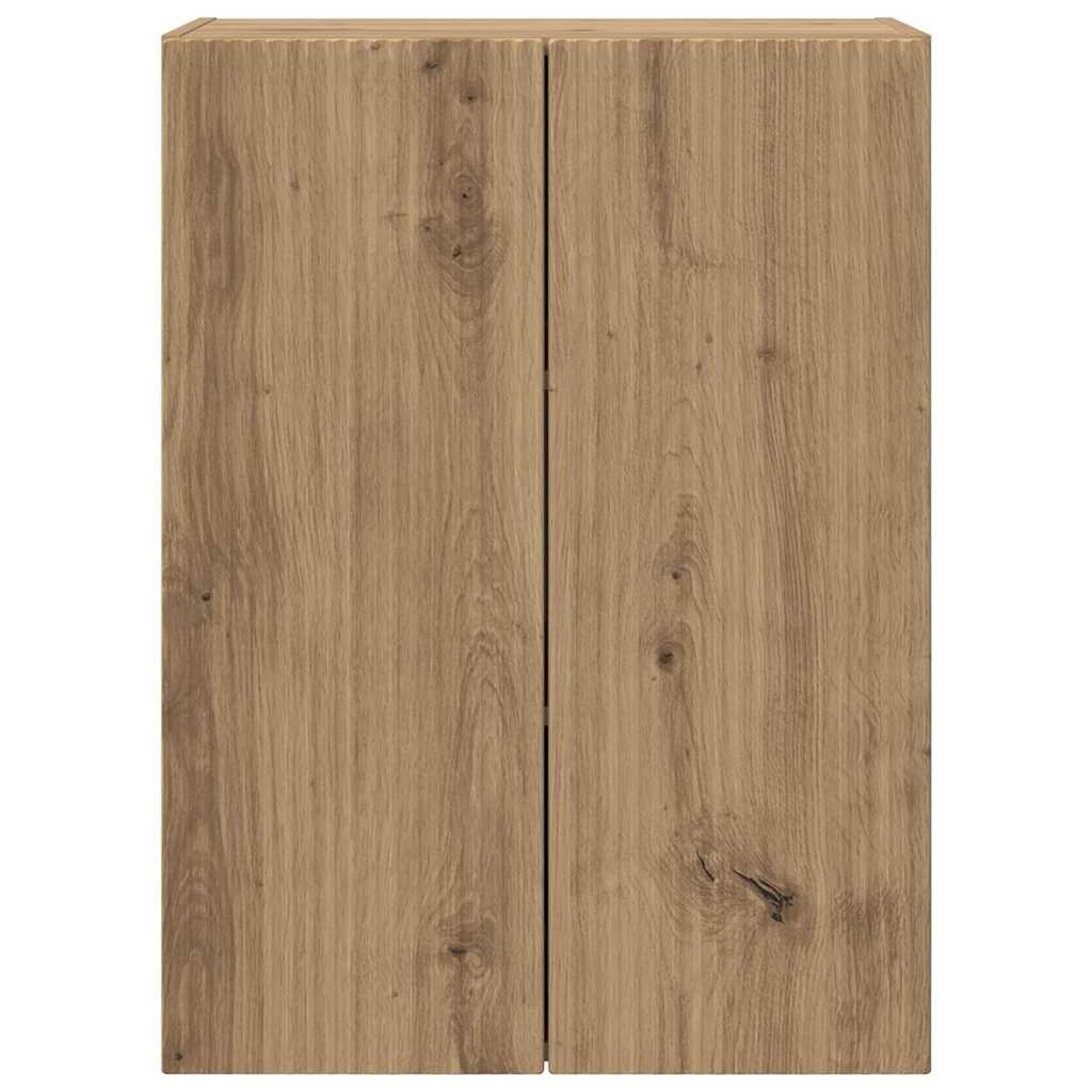 TV Wall Cabinet White 59.5 x 31 x 60 cm Engineered Wood
