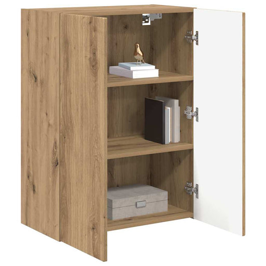TV Wall Cabinet White 59.5 x 31 x 60 cm Engineered Wood