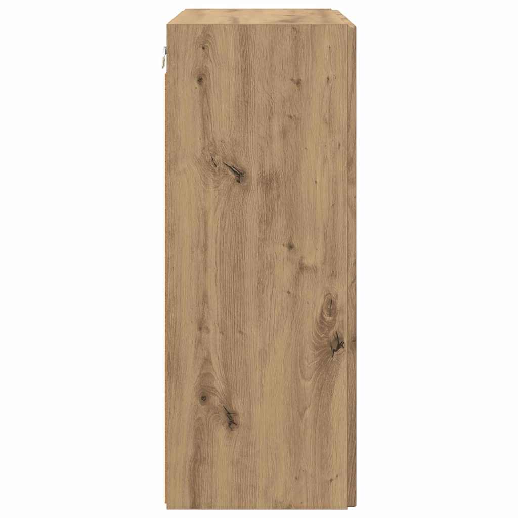 TV Wall Cabinet White 59.5 x 31 x 60 cm Engineered Wood