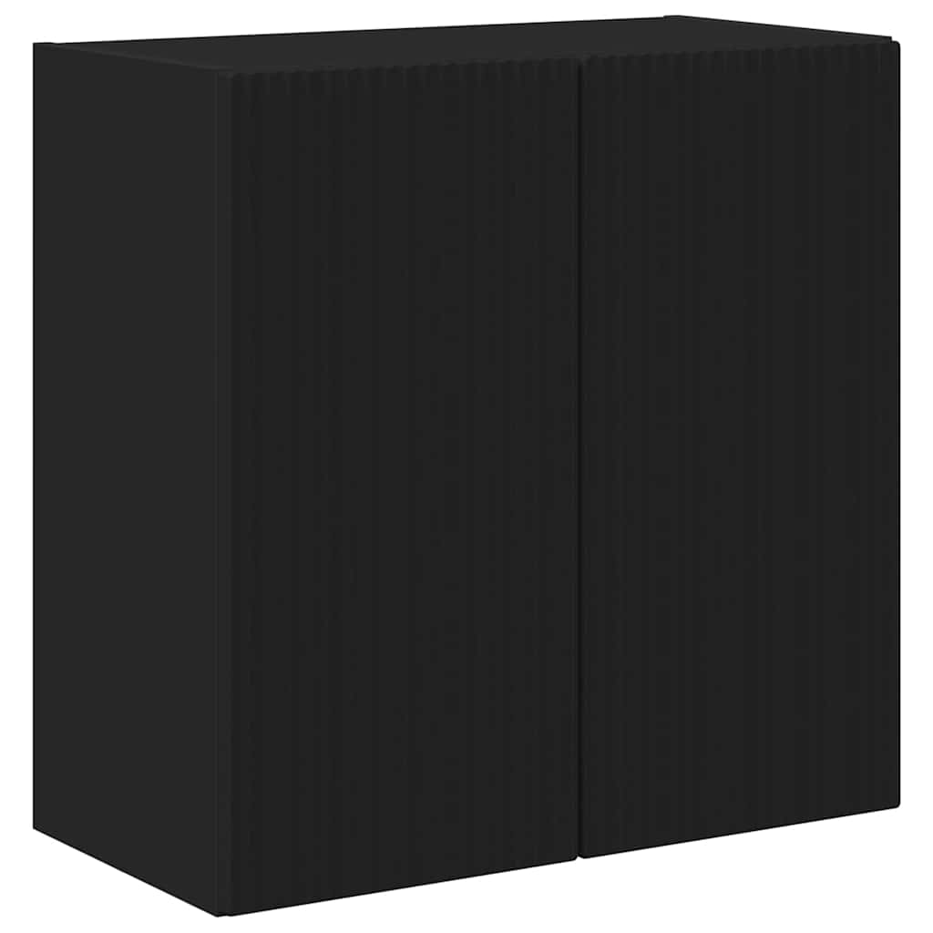 TV Wall Cabinet Black 59.5 x 31 x 60 cm Engineered Wood