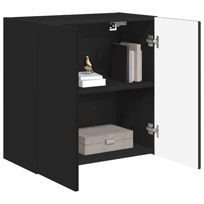 TV Wall Cabinet Black 59.5 x 31 x 60 cm Engineered Wood