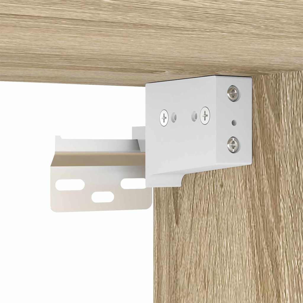 TV Wall Cabinet Sonoma Oak 59.5 x 31 x 60 cm Engineered Wood