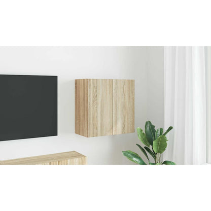 TV Wall Cabinet Sonoma Oak 59.5 x 31 x 60 cm Engineered Wood