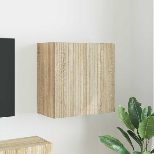 TV Wall Cabinet 59.5 x 31 x 60 cm Sonoma Oak Engineered Wood