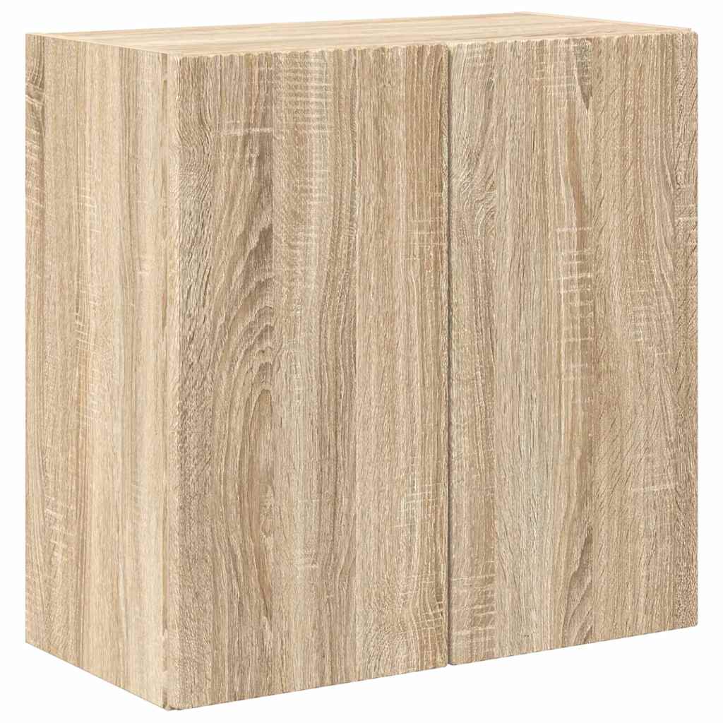 TV Wall Cabinet Sonoma Oak 59.5 x 31 x 60 cm Engineered Wood
