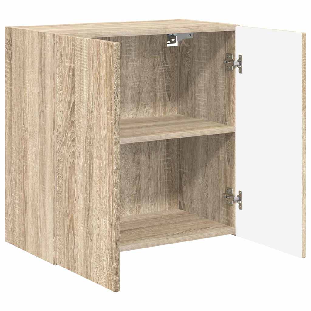 TV Wall Cabinet Sonoma Oak 59.5 x 31 x 60 cm Engineered Wood