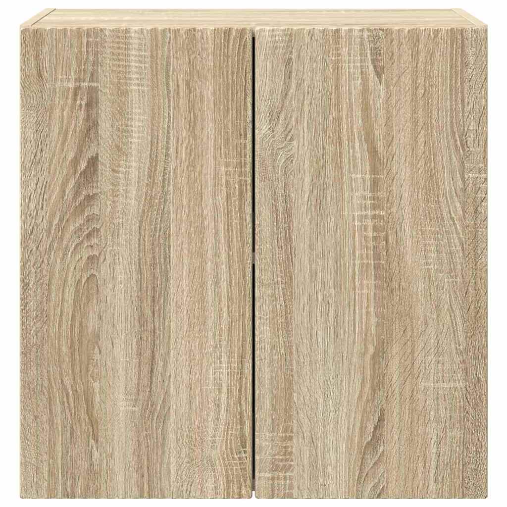 TV Wall Cabinet Sonoma Oak 59.5 x 31 x 60 cm Engineered Wood