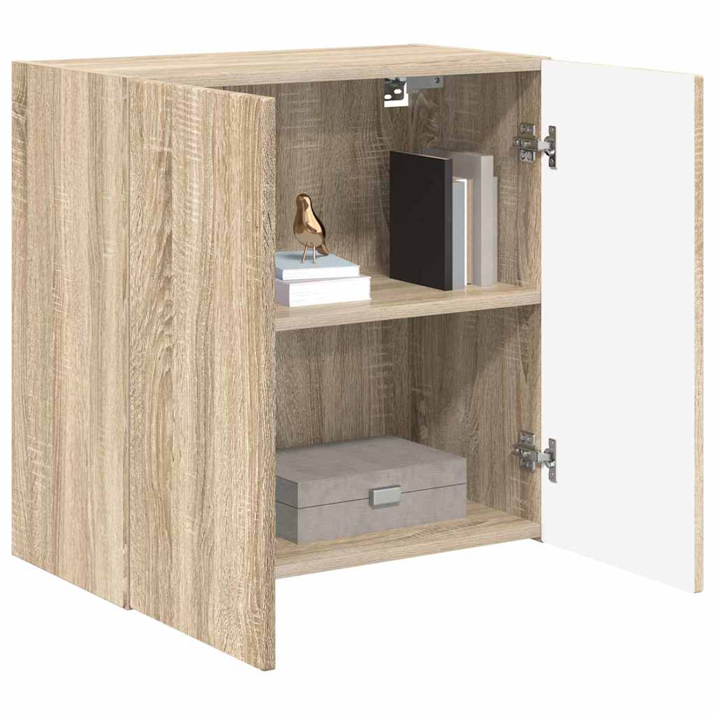 TV Wall Cabinet Sonoma Oak 59.5 x 31 x 60 cm Engineered Wood