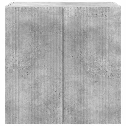 TV Wall Cabinet Concrete Grey 59.5 x 31 x 60 cm Engineered Wood