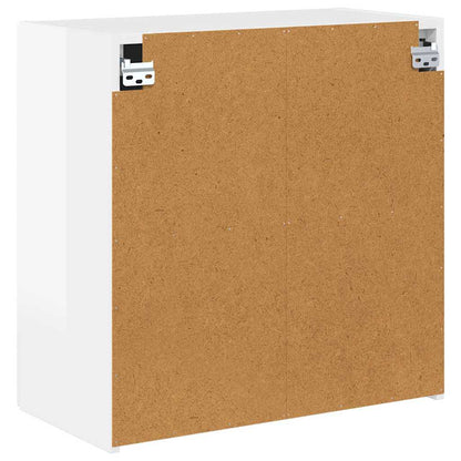 TV Wall Cabinet Wall-mounted High Gloss White 59.5 x 31 x 60 cm