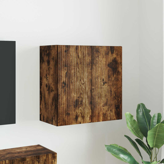 TV Wall Cabinet 59.5 x 31 x 60 cm Smoked Oak Engineered Wood
