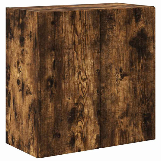 TV Wall Cabinet Smoked Oak 59.5 x 31 x 60 cm Engineered Wood