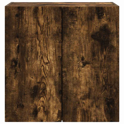 TV Wall Cabinet Smoked Oak 59.5 x 31 x 60 cm Engineered Wood