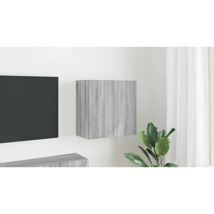 TV Wall Cabinet Grey Sonoma 59.5 x 31 x 60 cm Engineered Wood