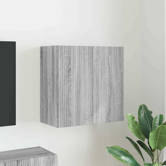 TV Wall Cabinet Grey Sonoma 59.5 x 31 x 60 cm Engineered Wood
