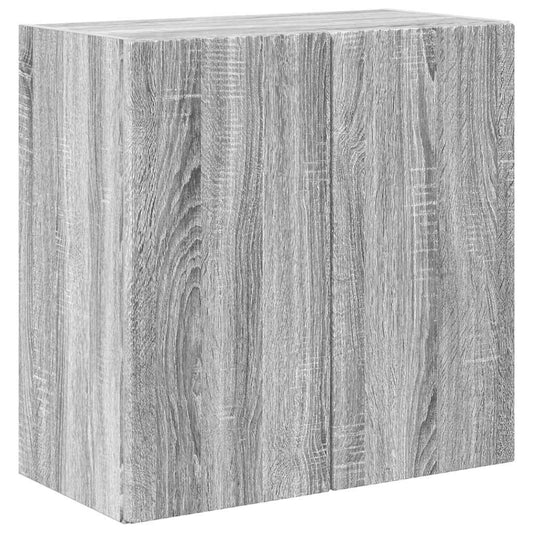 TV Wall Cabinet Grey Sonoma 59.5 x 31 x 60 cm Engineered Wood