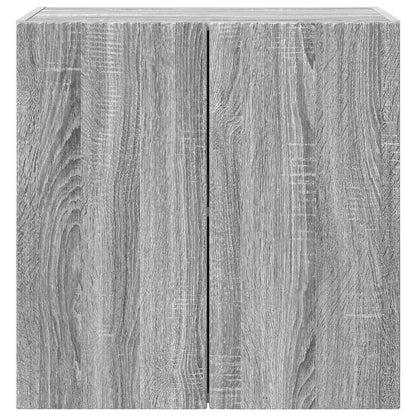 TV Wall Cabinet Grey Sonoma 59.5 x 31 x 60 cm Engineered Wood