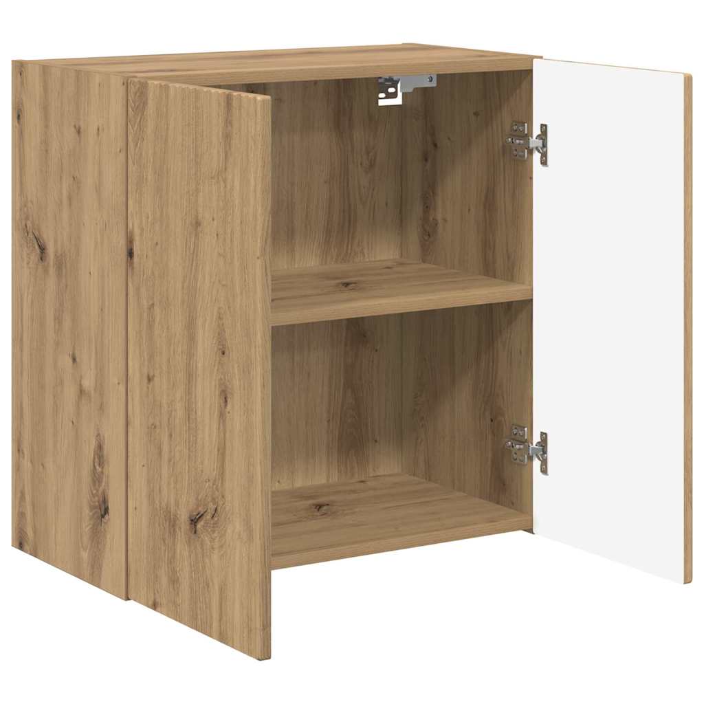 TV Wall Cabinet Artisan Oak 59.5 x 31 x 60 cm Engineered Wood