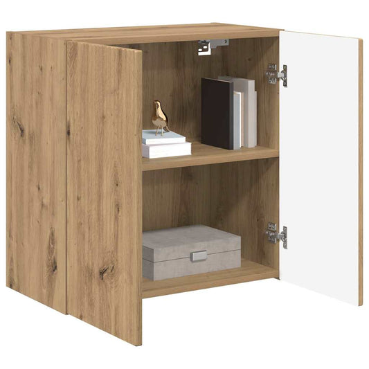 TV Wall Cabinet Artisan Oak 59.5 x 31 x 60 cm Engineered Wood