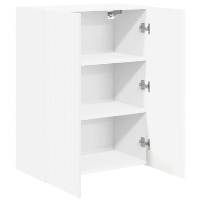 TV Wall Cabinet White 59.5 x 31 x 80 cm Engineered Wood