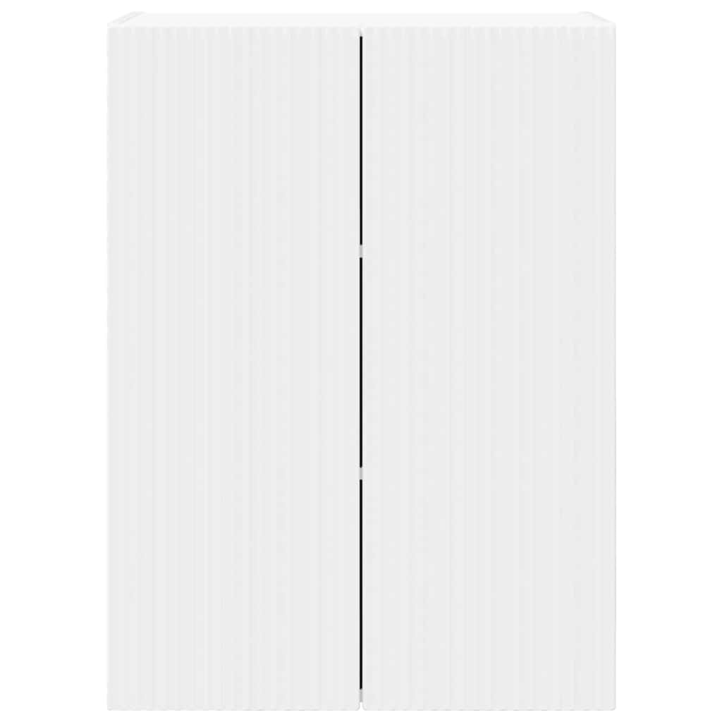 TV Wall Cabinet White 59.5 x 31 x 80 cm Engineered Wood