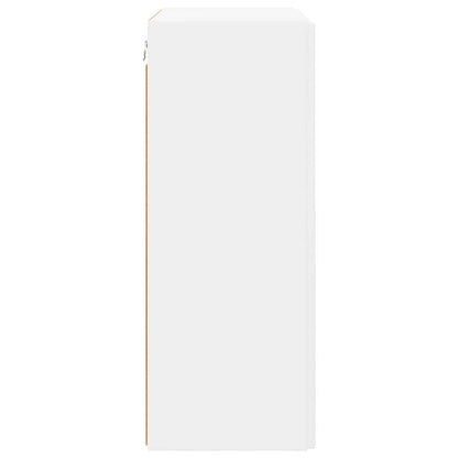 TV Wall Cabinet White 59.5 x 31 x 80 cm Engineered Wood
