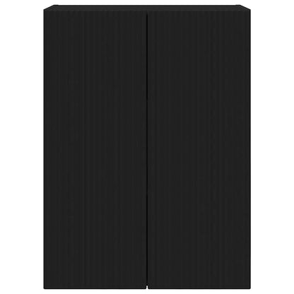 TV Wall Cabinet Black 59.5 x 31 x 80 cm Engineered Wood