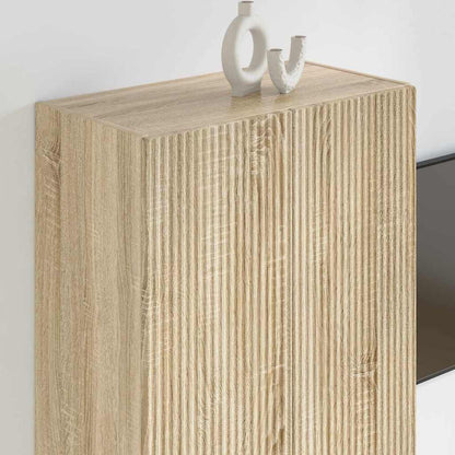 TV Wall Cabinet Sonoma Oak 59.5 x 31 x 80 cm Engineered Wood