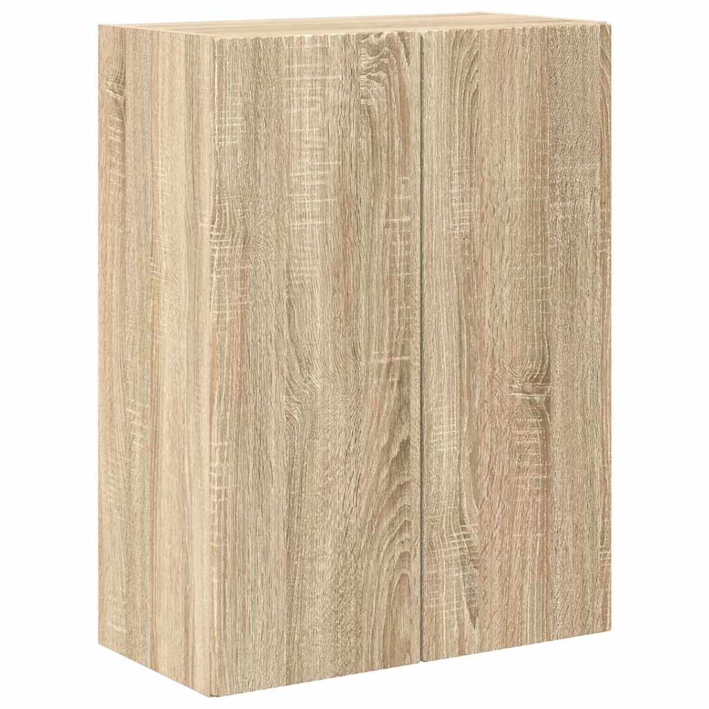 TV Wall Cabinet Sonoma Oak 59.5 x 31 x 80 cm Engineered Wood