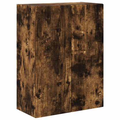 TV Wall Cabinet Smoked Oak 59.5 x 31 x 80 cm Engineered Wood
