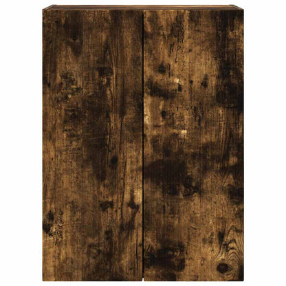 TV Wall Cabinet Smoked Oak 59.5 x 31 x 80 cm Engineered Wood