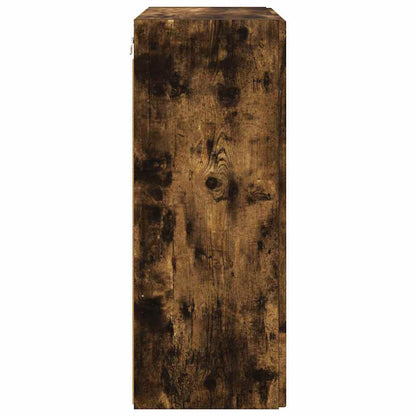 TV Wall Cabinet Smoked Oak 59.5 x 31 x 80 cm Engineered Wood