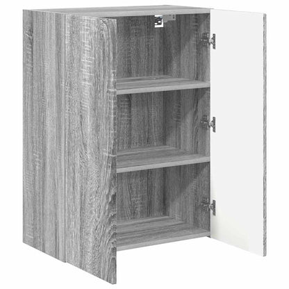 TV Wall Cabinet Grey Sonoma 59.5 x 31 x 80 cm Engineered Wood