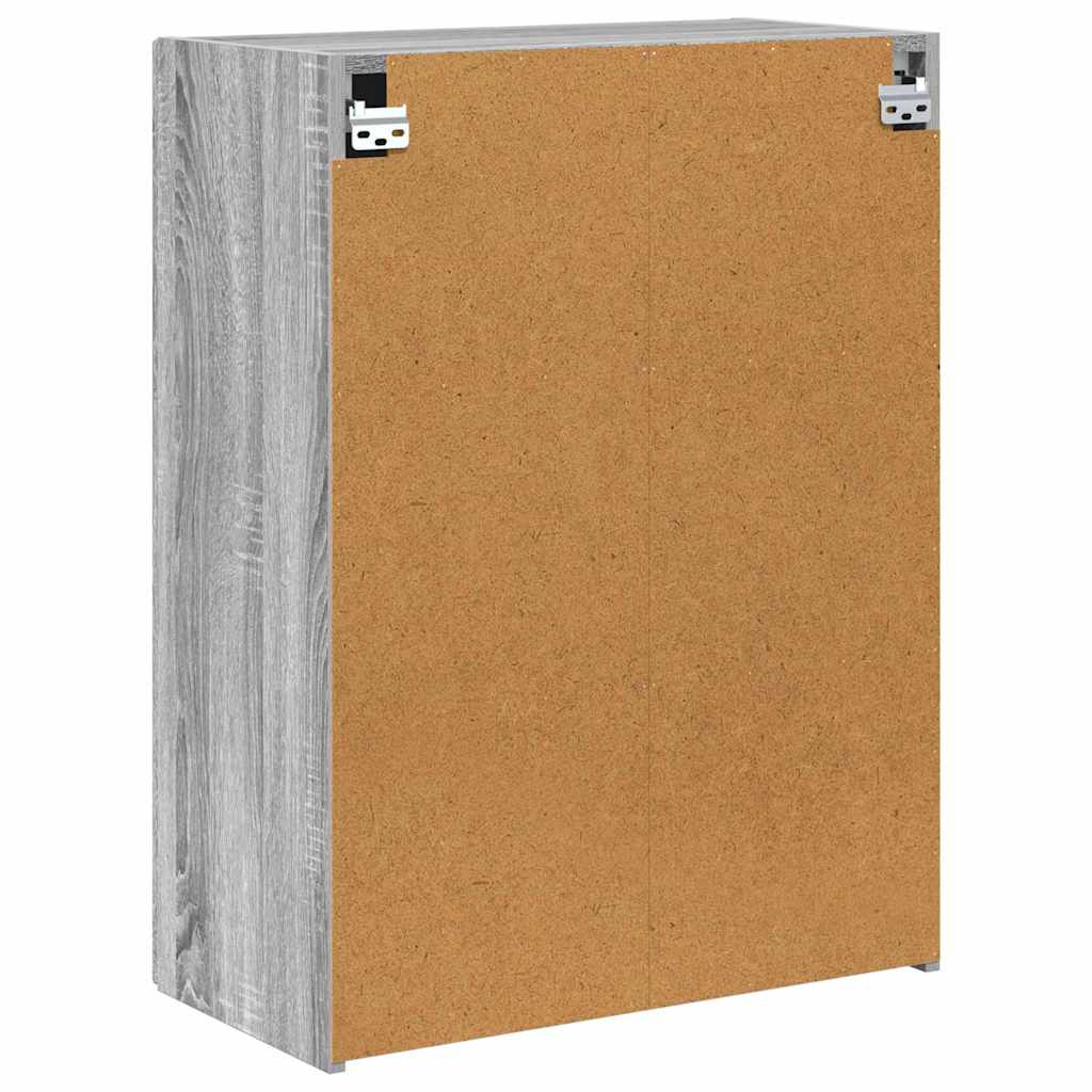TV Wall Cabinet Grey Sonoma 59.5 x 31 x 80 cm Engineered Wood