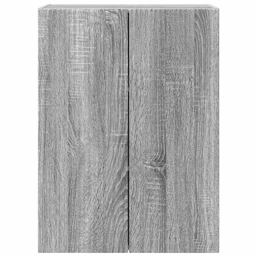 TV Wall Cabinet Grey Sonoma 59.5 x 31 x 80 cm Engineered Wood