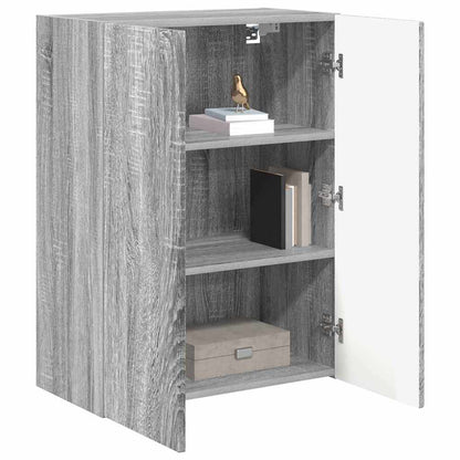 TV Wall Cabinet Grey Sonoma 59.5 x 31 x 80 cm Engineered Wood