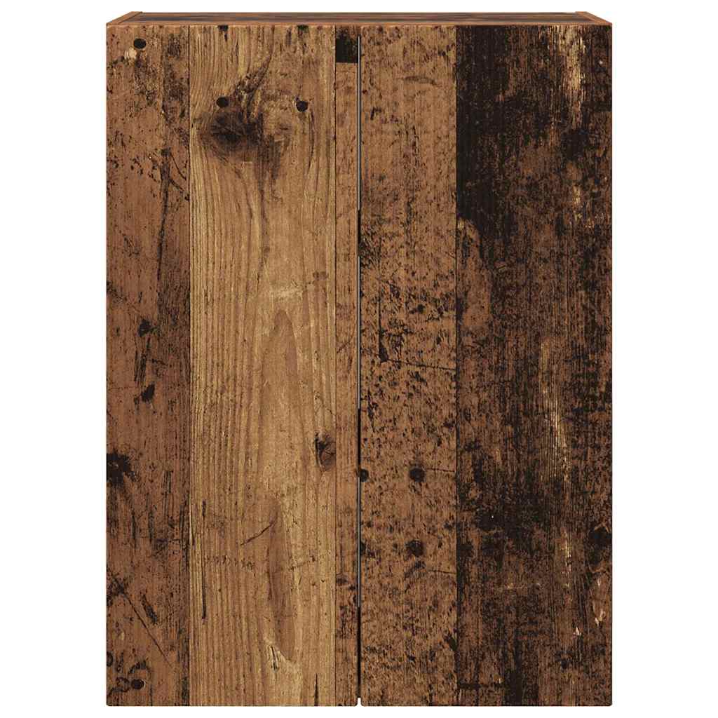 TV Wall Cabinet Old Wood 59.5 x 31 x 80 cm Engineered Wood