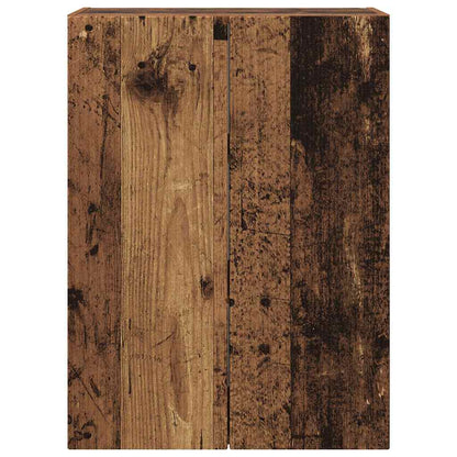 TV Wall Cabinet Old Wood 59.5 x 31 x 80 cm Engineered Wood