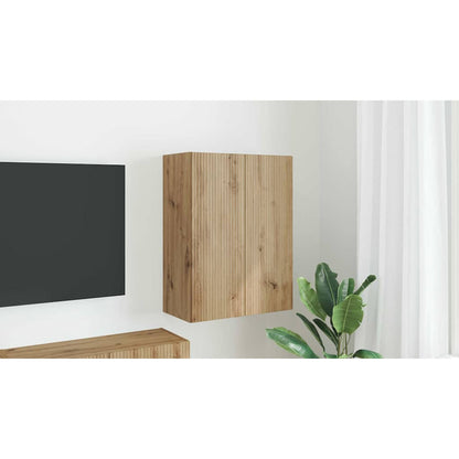 TV Wall Cabinet Artisan Oak 59.5 x 31 x 80 cm Engineered Wood