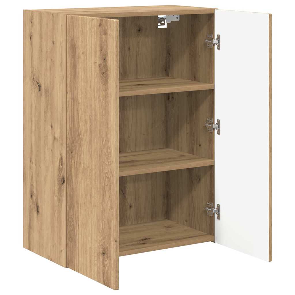 TV Wall Cabinet Artisan Oak 59.5 x 31 x 80 cm Engineered Wood