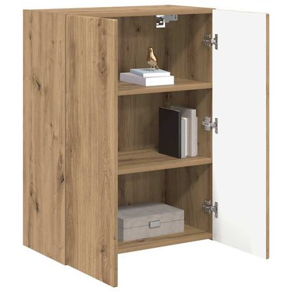 TV Wall Cabinet Artisan Oak 59.5 x 31 x 80 cm Engineered Wood