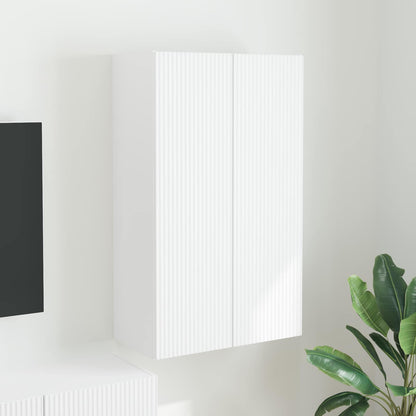 TV Wall Cabinet White 59.5 x 31 x 100 cm Engineered Wood