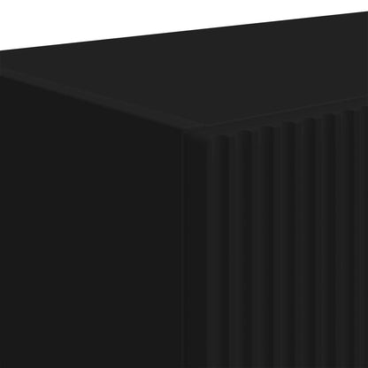 TV Wall Cabinet Black 59.5 x 31 x 100 cm Engineered Wood