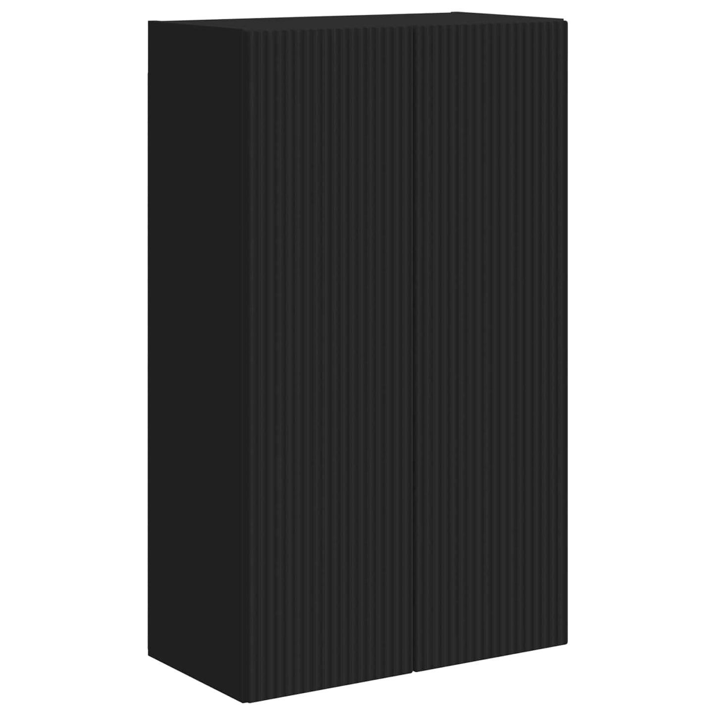 TV Wall Cabinet Black 59.5 x 31 x 100 cm Engineered Wood